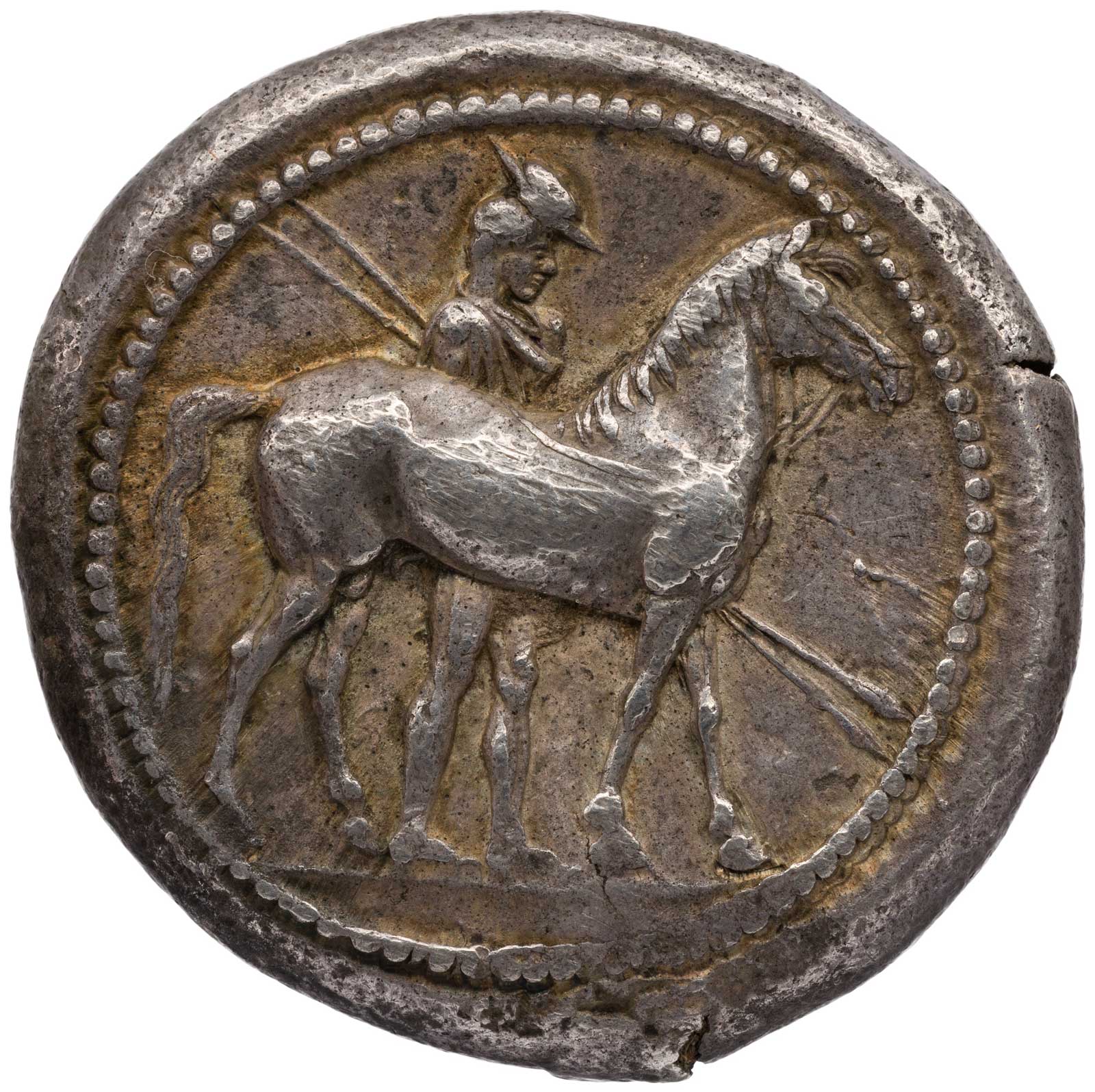 Ασημένιο οκτάδραχμο Αλεξάνδρου Β', 498-454 π.Χ. (© American Numismatic society)
