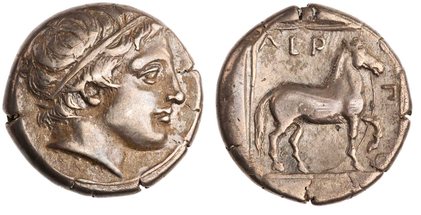 Αργυρό νόμισμα Αέροπου Β', 398/7-394/3 π.Χ. (© American Numismatic society)
