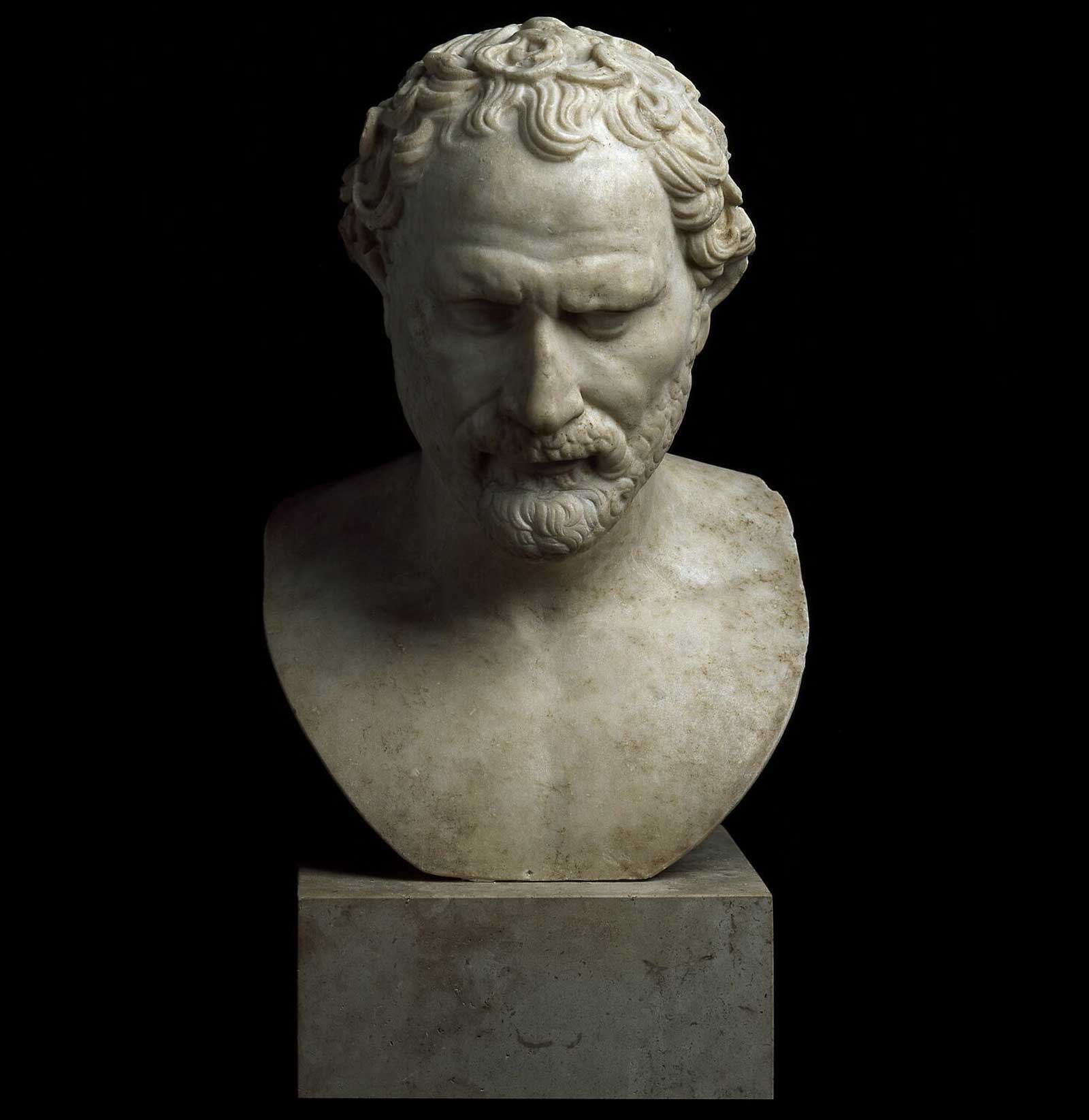 Μαρμάρινη προτομή του  Δημοσθένη, 2ος αι. μ.Χ. (© Réunion des musées nationaux, Agence Photographique / Paris, musée du Louvre)
