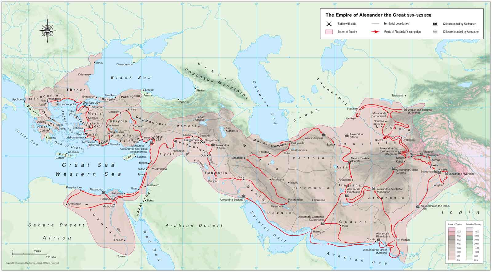 Η εκστρατεία του Μεγάλου Αλεξάνδρου, 336-323 π.Χ. (© Υπουργείο Πολιτισμού / Εφορεία Αρχαιοτήτων Ημαθίας)
