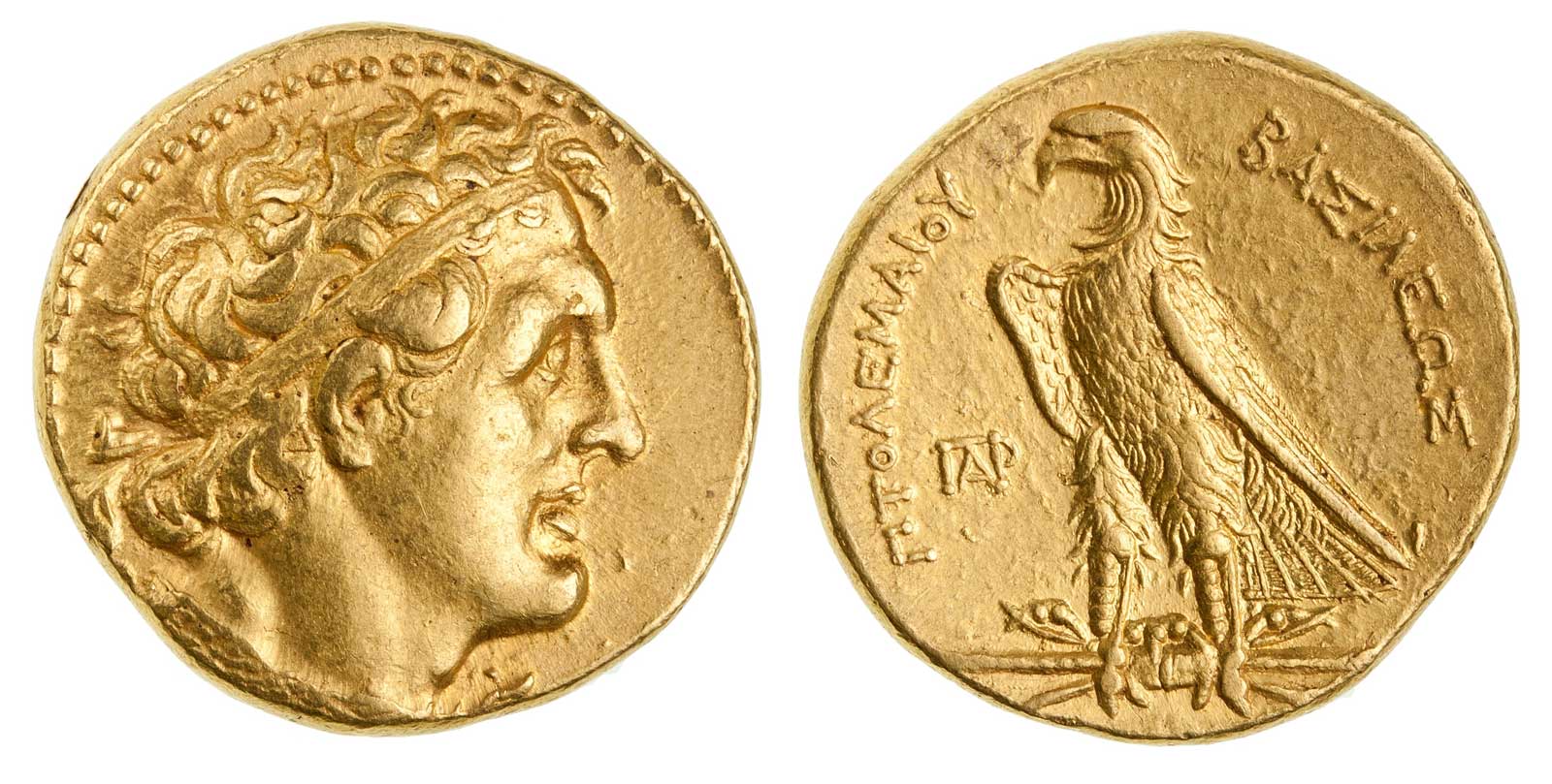 Χρυσό νόμισμα Πτολεμαίου Α', 306-283 π.Χ. (© American Numismatic society)
